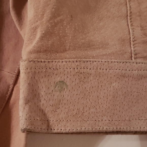 Genuine Brown  leather Moto Biker Jacket Vintage Marcelle Renee NWT Size M - Picture 4 of 6